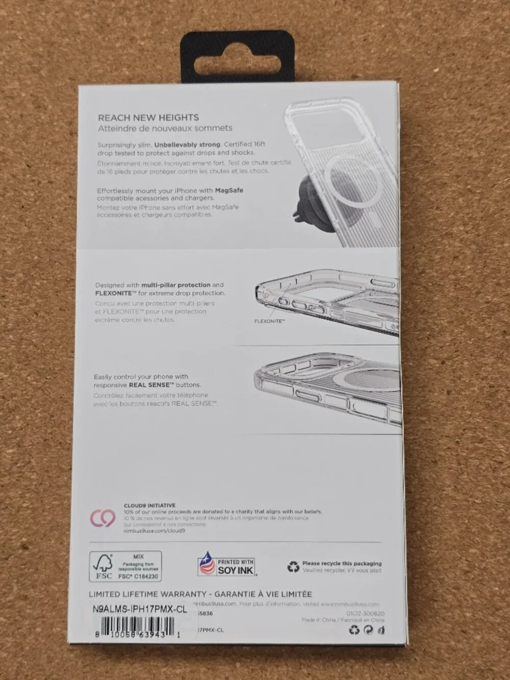 Nimbus9 Alto 2 iPhone 17 Pro Max 2025 MagSafe Case Clear 6.9